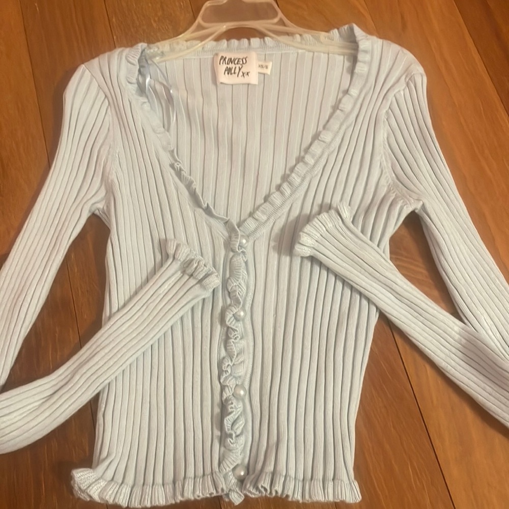 Light blue princess polly sweater size XS/S